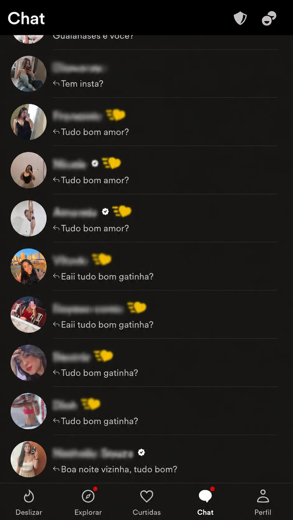 Antes: conversas com aberturas repetidas e pouca progressão