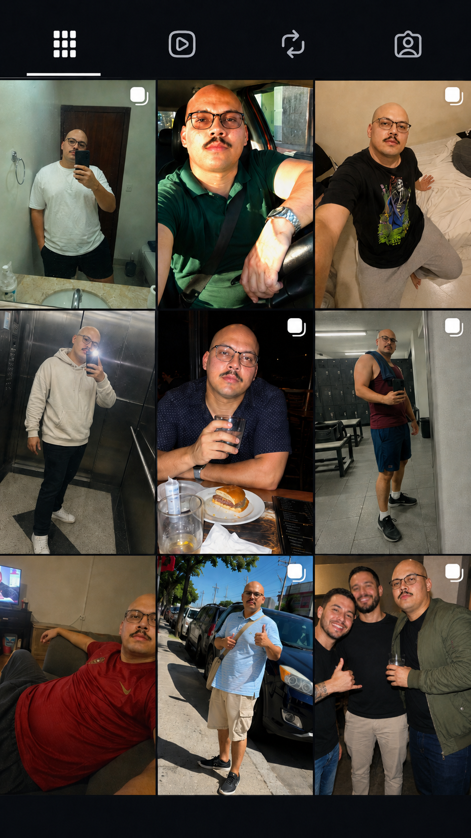 Instagram antes da aplicação do método