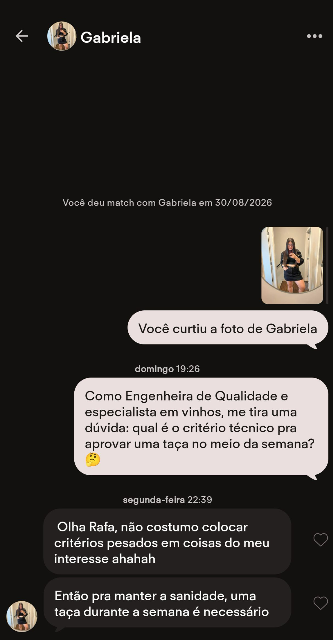 Abridor contextual usando profissão e interesse em vinhos