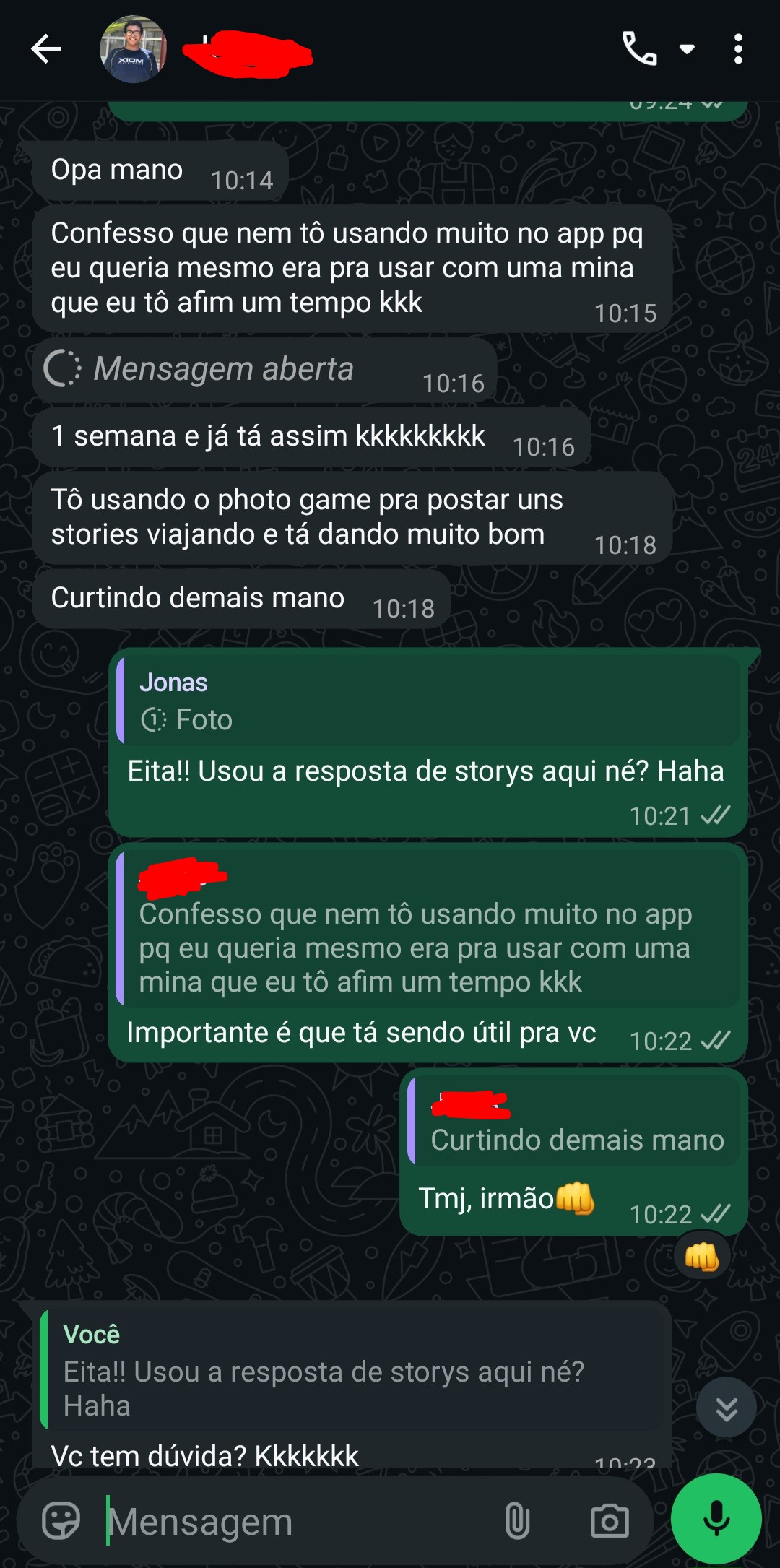 Depoimento anonimizado um