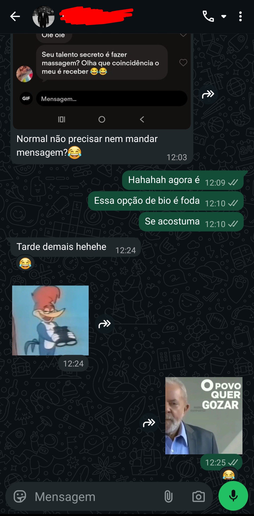 Depoimento anonimizado dois